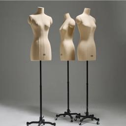 Manequim de costura profissional para alfaiate, modelo feminino, base de metal, busto vestido formulário stand, roupas pin, design - Image 1