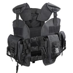 Airsoft Paintball Combat colete protetor para homens, colete tático com bolsa de água, 97 selo - Image 2