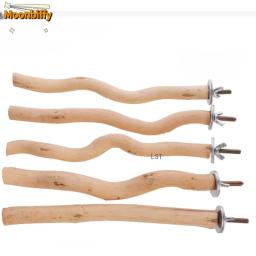 Madeira Stand Rod Brinquedos para Papagaio, Swing Pendurado, Branch Poleiro, Gaiola De Pássaro, Pet, Brinquedo De Mastigação, Playground, Pássaro Suprimentos, 1Pc - Image 6