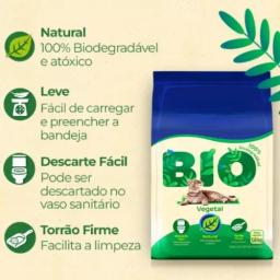 Areia Bio Higiene Natural para Gatos, Ideal para Higiene Pessoal, Produtos de Higiene Pessoal, Rede para Cães, 1,8 kg, Pacote 3 - Image 5