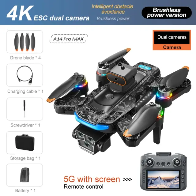Xiaomi A14 Pro Max Drone 8K HD Câmera Dupla 5G GPS 10000m