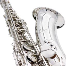 SLADE-Bb saxofone Tenor com Case, Sax Prata, Jazz Instrument, pano de limpeza, sopros, acessórios para instrumentos musicais - Image 6
