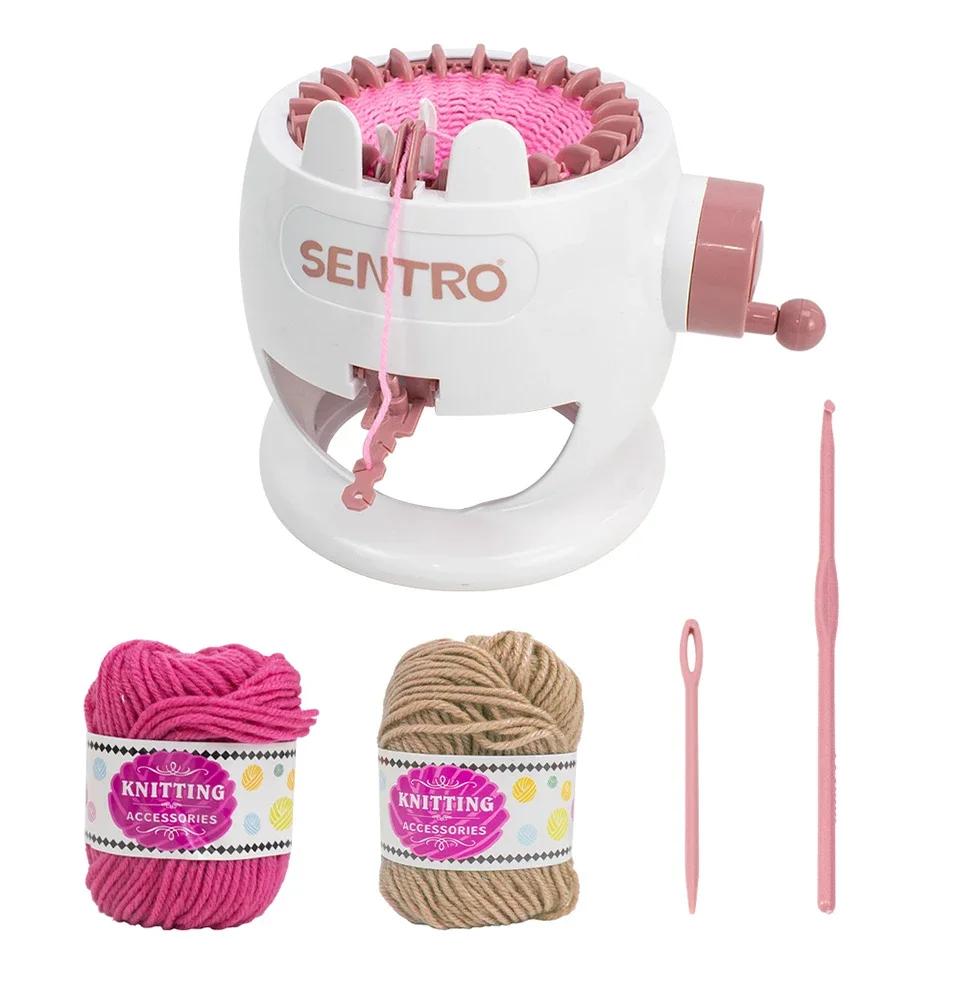 Conjunto de máquina de tricô inteligente rotativa, 22 agulhas, faça você mesmo, ferramenta de tear para adultos e crianças, perfeito para lenços, chapéus, meias e artesanato - Image 1