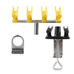 Universal Airbrush Stand Holder, Rotação de 360 °, Pistola de Peças, Airbrush Acessórios, Braçadeira, Detém Até 6 Airbrush - Image 3