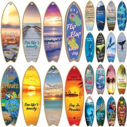 Decoração De Parede De Prancha De Madeira, Temática De Praia, Placas De Madeira, Sinais De Prancha De Surf, Exterior, Náutico, Decoração De Verão Para Parede De Mar - Image 1