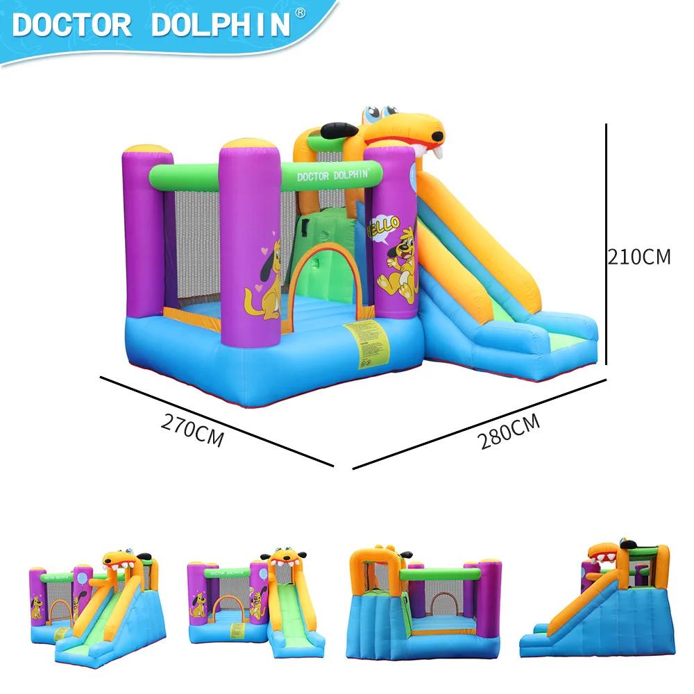 Doutor Golfinho Bouncer Inflável Super Slide Fun