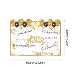 Enorme cartão de aniversário 21x15in, cartão personalizado de tamanho grande, cartões de feliz aniversário, grandes sinais de festa de feliz aniversário, livro de visitas gigante - Image 6