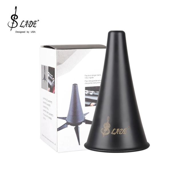 Suporte Dobrável para Saxofone SLADE em Metal Preto com Base de 5 Pernas - Acessórios de Alta Qualidade para Instrumentos de Sopro