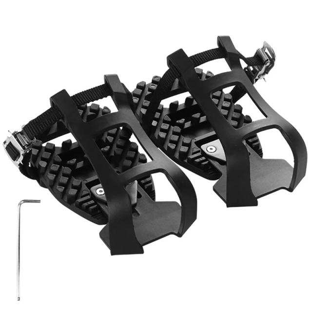 Bicicleta Ajustável com Toe Clips para Peloton - Adaptadores de Pedal e Gaiola de Exercício Interno, 1 Par