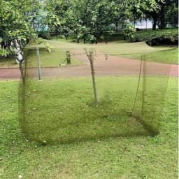 Malha branca barraca de acampamento, portátil, dobrável, com controle do mosquito, para uso ao ar livre, verão - Image 6