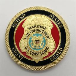 Moeda do Desafio da Guarda Costeira dos Estados Unidos, Lembranças e Presentes Banhados a Ouro, Moeda Comemorativa da Marinha dos EUA - Image 6
