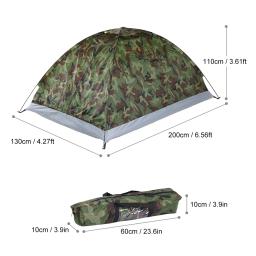 Poliéster Ultralight Caminhadas Tenda, Caminhadas Kits, Camping Tent, 1 Pessoa, 2 Pessoas, Conveniente para armazenar Fibra de Vidro, Toldos - Image 2