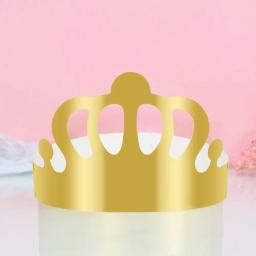 Rei coroa para crianças e adultos, festa de aniversário decoração chapéu, conjunto de 10 peças - Image 6