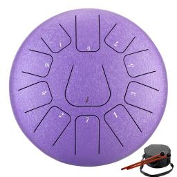 Hluru-aço língua tambor, tambor etéreo para iniciantes, percussão de Tom, Handpan Tang, 8 ", 11 notas, chave F - Image 4