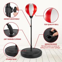 Crianças treinamento bola de boxe crianças saco de boxe bola de boxe velocidade de resposta luvas esporte musculação treinamento ginásio em casa brinquedos - Image 3