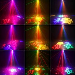 Led favo de mel discoteca festa luz rgb projetor controle voz palco luz barra aniversário dj karaoke festival decoração interior - Image 2