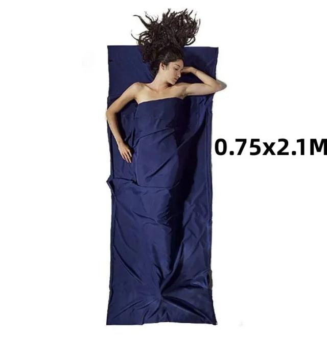 Saco de Dormir Ultraleve e Portátil para Acampamento: Forro de Viagem com Design Envelope Único