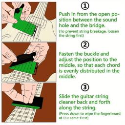 Guitar String Cleaner, Special Care Instrument, Limpeza e Manutenção - Image 3