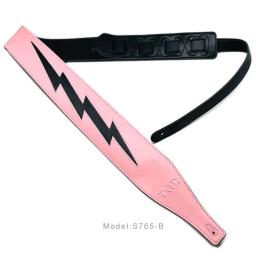 Almofada de correia da guitarra elétrica PP, couro relâmpago, preto, rosa, marrom, branco, novo, 2023 - Image 3