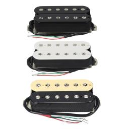 Fleor 1 peça captador humbucker de cerâmica captador de guitarra elétrica 4 fios, zebra/preto/branco escolher - Image 1