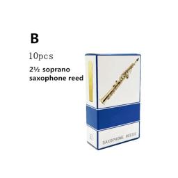 77HC 10 pçs/set Alto/Soprano/Tenor Saxofone Reeds Força 2.5 Bb Clarinete Reed - Image 5