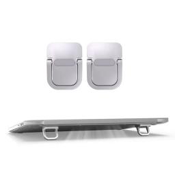 Portable Laptops Stand para Desk, auto-adesivo, pés invisíveis, suporte dobrável, suporte de teclado de computador, 2pcs - Image 4
