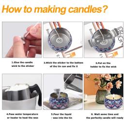 DIY Vela Perfumada Fazendo Kit, Pavio, Etiquetas e Titular Incluído, Criar Personalizado, Aromaterapia Velas, Vela Suprimentos - Image 5