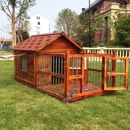 Casa de madeira maciça impermeável ao ar livre para animais de estimação, Villa moderna para cães, Big Dog House, Cate U - Image 1