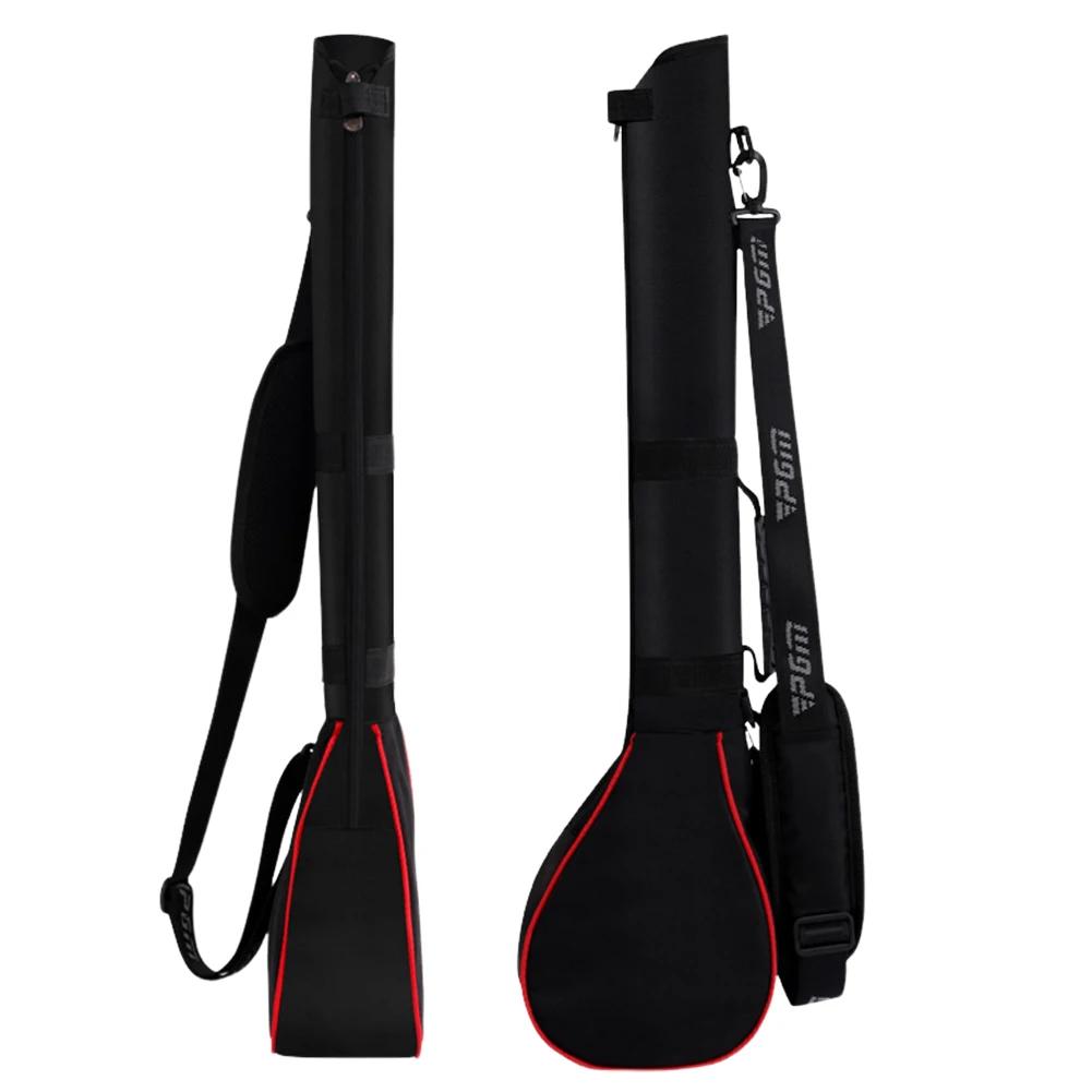 Bolsa de transporte dobrável para suporte de golfe, leve, pode conter 3 tacos, bolsa macia para tacos de golfe, alça de borracha macia com zíper para homens e mulheres - Image 1