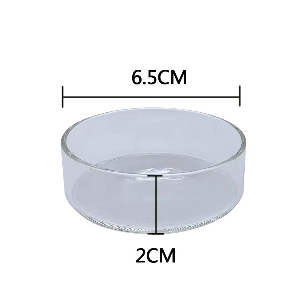 Círculo de alimentação de vidro transparente para aquário Alimentador de tanques de peixes Alimentador de fundo flutuante Acessórios de alimentação de camarão - Image 1