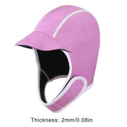 Touca térmica natação, neoprene, capuz mergulho, 2mm, gorro ajustável, mergulho, arnês para homens mulheres - Image 6