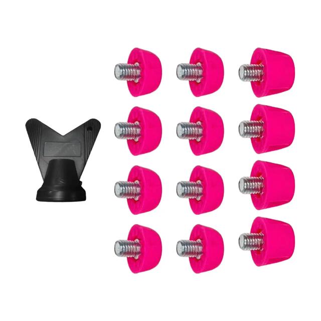 Spikes de Tênis para Esportes Indoor e Outdoor - Conjunto M5 de 12 Peças para Futebol