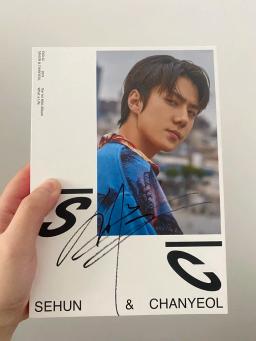 Chanyeol-mini álbum assinado exo sc, seios, chanyeol com autografo, qual é o primeiro álbum da vida - Image 5