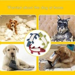 Interativo Cartoon Animal Plush Chew Brinquedos para cães, forma de jacaré, brinquedo sonoro do cão, moagem dos dentes, suprimentos de treinamento - Image 5