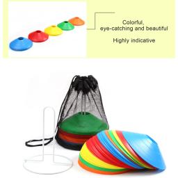 Disco cone conjunto multi sport formação espaço cones com suporte de plástico para futebol bola rugby velocidade do jogo de treinamento disco - Image 2