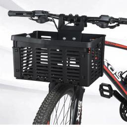 Frente e Traseira Multifuncional Cesta Da Bicicleta, Mountain Bike Folding Pendurado, Armazenamento Rack, Acessórios De Ciclismo - Image 1