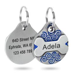 Etiqueta personalizada da identificação do cão etiquetas personalizadas do gato dos cães placa de identificação livre gravado filhote de cachorro gatinho colar pingente anti-lost acessórios do animal de estimação - Image 4