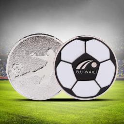 Moedas do lance alta dureza resistente à abrasão padrão claro alívio de futebol visível duas-face árbitro flip coins futebol fornecimento - Image 4