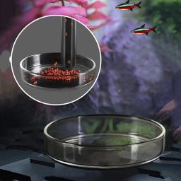 Tubo De Alimentador De Aquário De Vidro Tanque De Peixes Transparente Alimentador De Comida De Caracol De Camarão, Tigela, Acessórios De Alimentação - Image 5