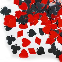 Confete metálico brilhante do pôquer do casino, Las Vegas Party Decor Scatter, 30g - Image 5