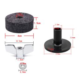 18 PCS Substituição Bateria Sentiu Set Drum Stand Feltro Cymbal Manga Percussão Parte Antiderrapante Instrumen TDIY Drum Acessórios Substituir - Image 4