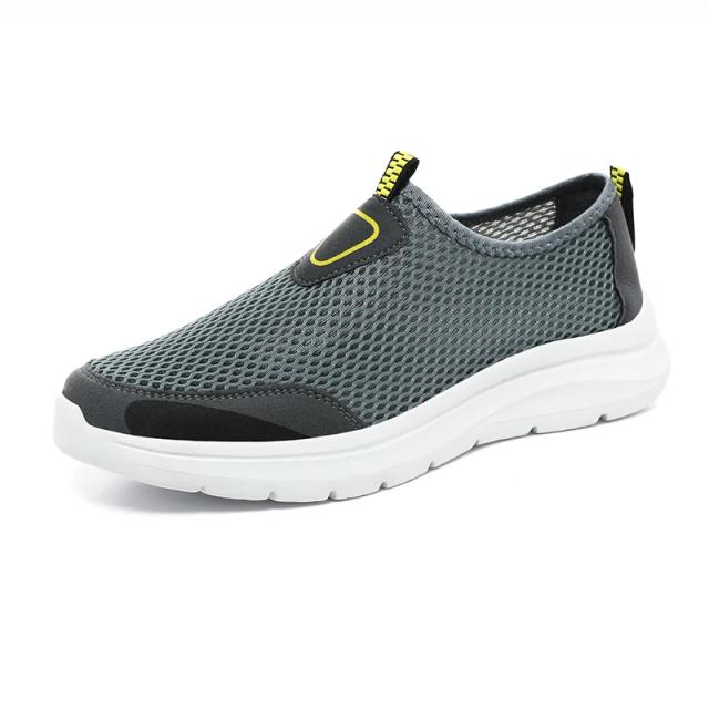 Tênis de malha de verão masculino, sapatos casuais confortáveis e leves para homens, tênis esportivos respiráveis, tamanho grande 48