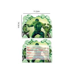 Cartões de Convite para Crianças, Super-heróis, Baby Shower, Birthday Party, Decoração Suprimentos, Meninos Favores, Festa, Eventos, 10 PCs/Pack - Image 5
