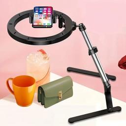 Conjunto completo de gravação Desktop e iluminação de vídeo, Overshoot Bracket, Live Broadcast Suporte Frame - Image 6