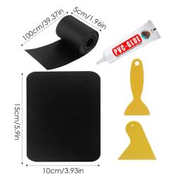 Kit de remendo de caiaque inflável barraca impermeável Patches de canoa 2 raspadores incluídos Kit de reparo de caiaque Brinquedos infantis 5 peças por conjunto - Image 5