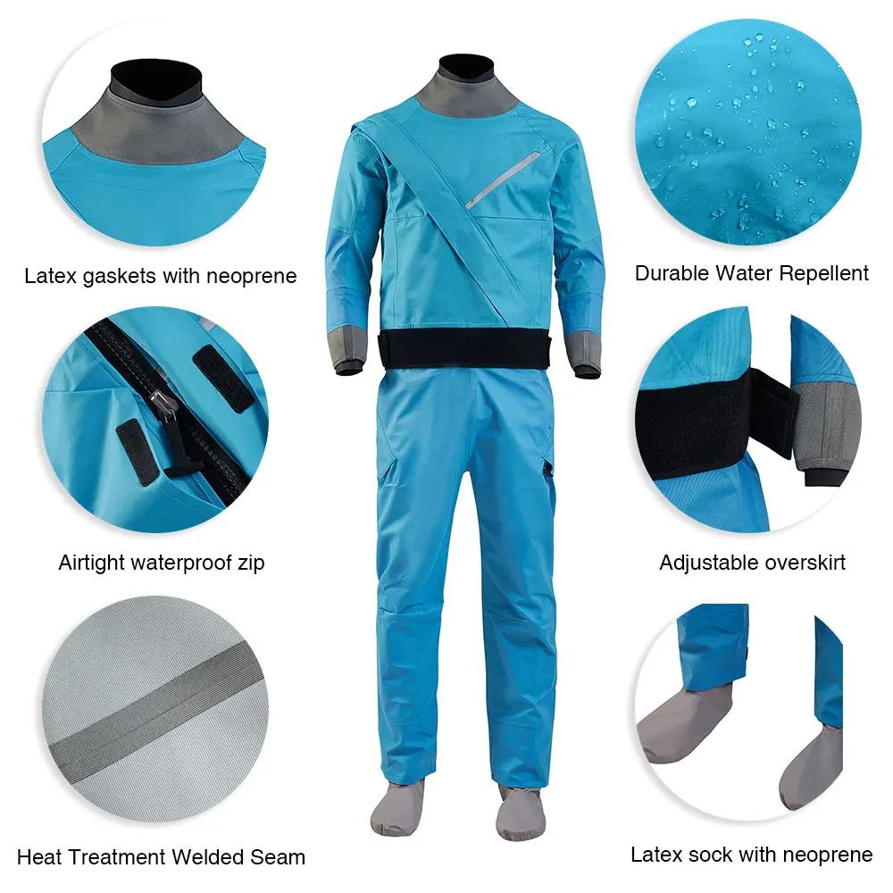 Esportes ao ar livre das mulheres roupas secas, caiaque, paddle boarding e outras atividades aquáticas, feitas de três camadas de impermeável - Image 1