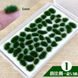 Miniatura Grama Cluster Modelo, Materiais Vegetais, ho Ferrovia, Construção, Jardim, Layout de Paisagem, Diorama Kits, DIY, 104Pcs, 53Pcs - Image 4