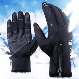 X-tiger inverno ciclismo luvas de bicicleta à prova de vento térmica quente lã luvas das mulheres dos homens da motocicleta neve esqui esporte luvas de bicicleta - Image 2