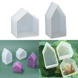 Geometria Casa Forma Molde para Fazer Jóias, Ferramenta de Arte DIY, Fundição Artesanal, Epoxy Decoração Home, Argila Do Polímero, Sabão De Concreto - Image 2