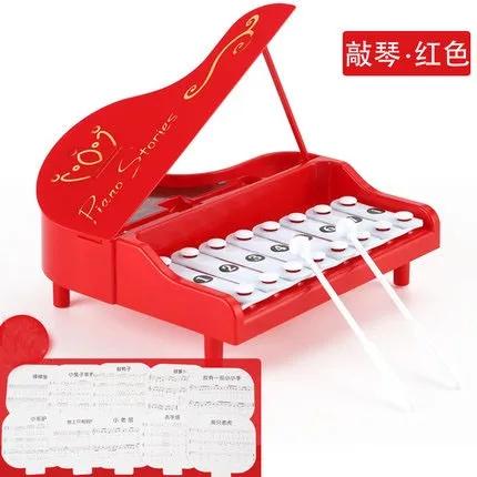 Bebê de 8 Meses: Xilofone de Dois em Um com Percussão de Oito Tons e Piano de Brinquedo Musical